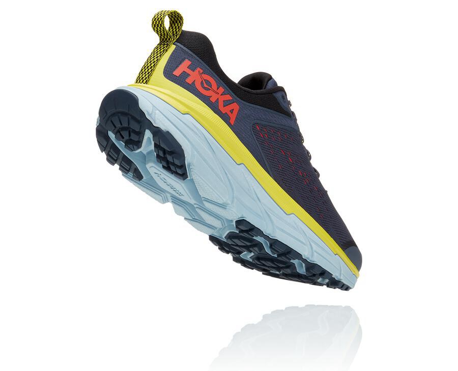 Hoka One One Mens Trail Shoes - Challenger ATR 6 - Blue - RGVA75341